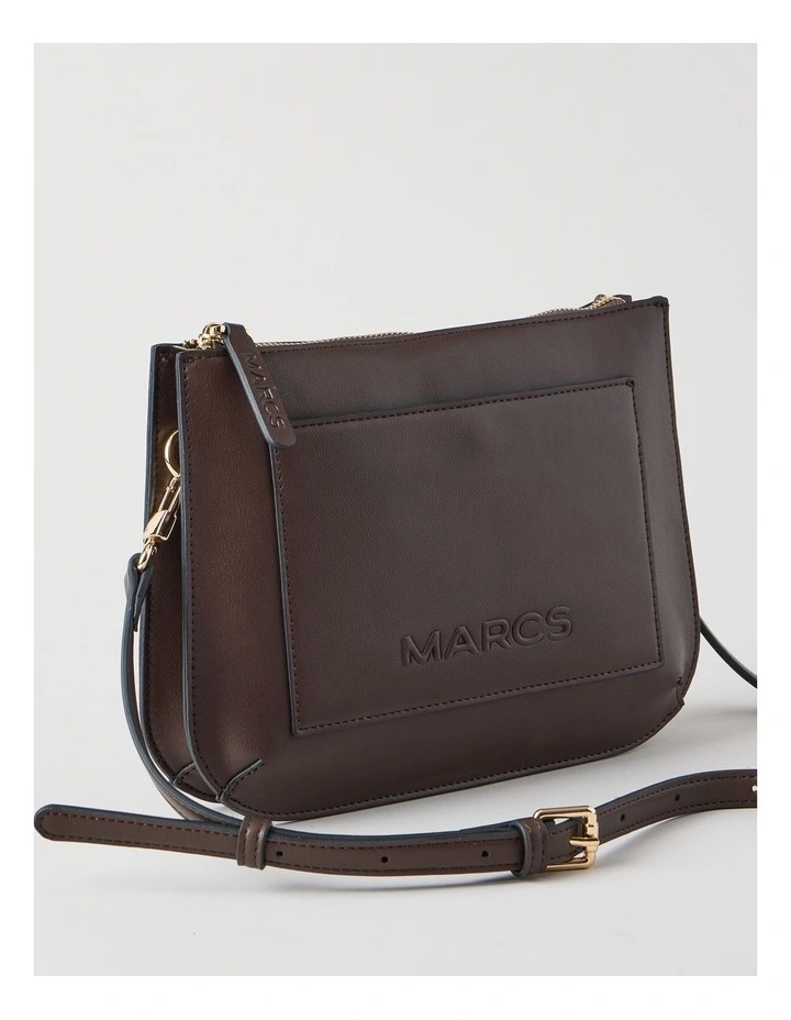Milan Crossbody Bag in Chocolate image 4
