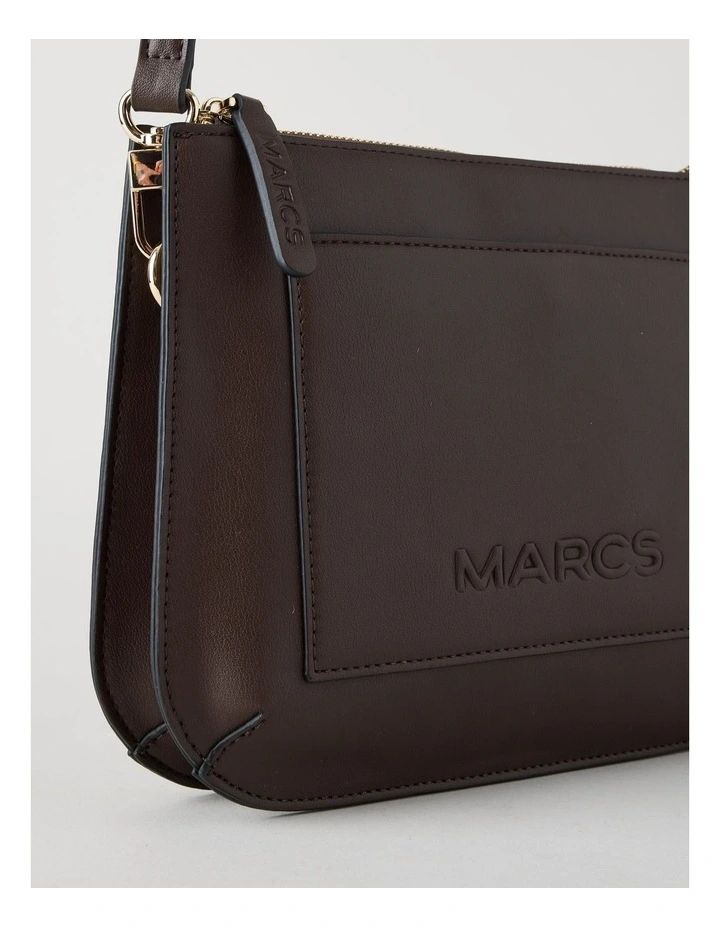 Milan Crossbody Bag in Chocolate image 4