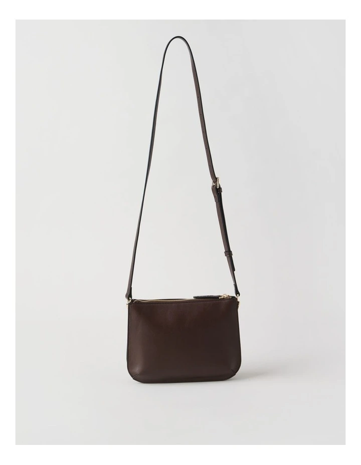Milan Crossbody Bag in Chocolate image 5