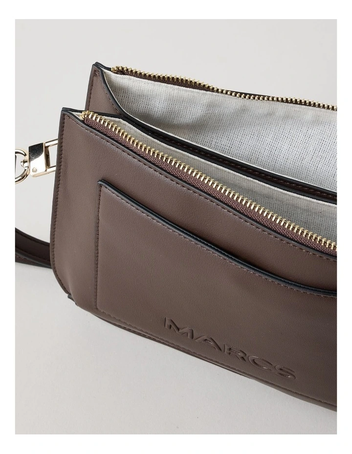 Milan Crossbody Bag in Chocolate image 5
