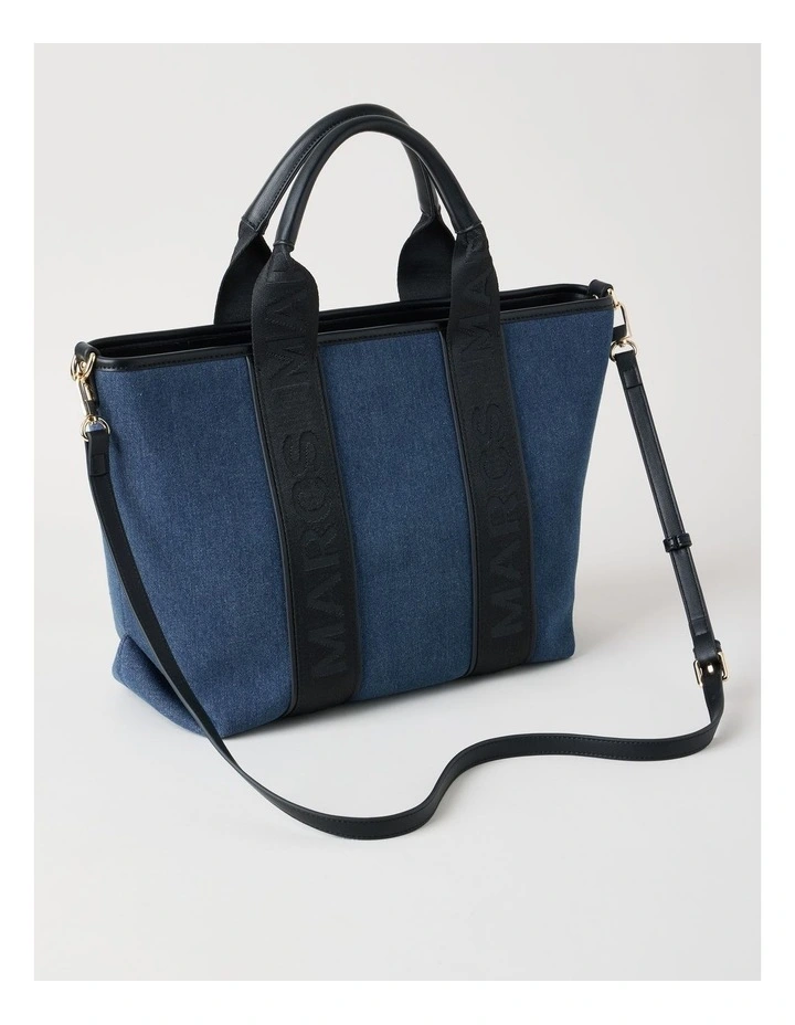 Tote Bag in Denim Combo image 4