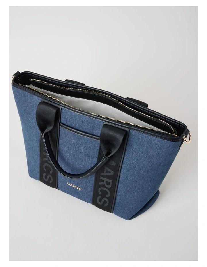 Tote Bag in Denim Combo image 5