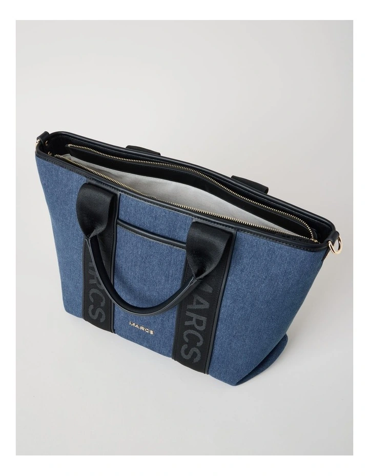 Tote Bag in Denim Combo image 7