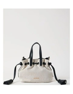 Puglia Crossbody Bag in Black & White