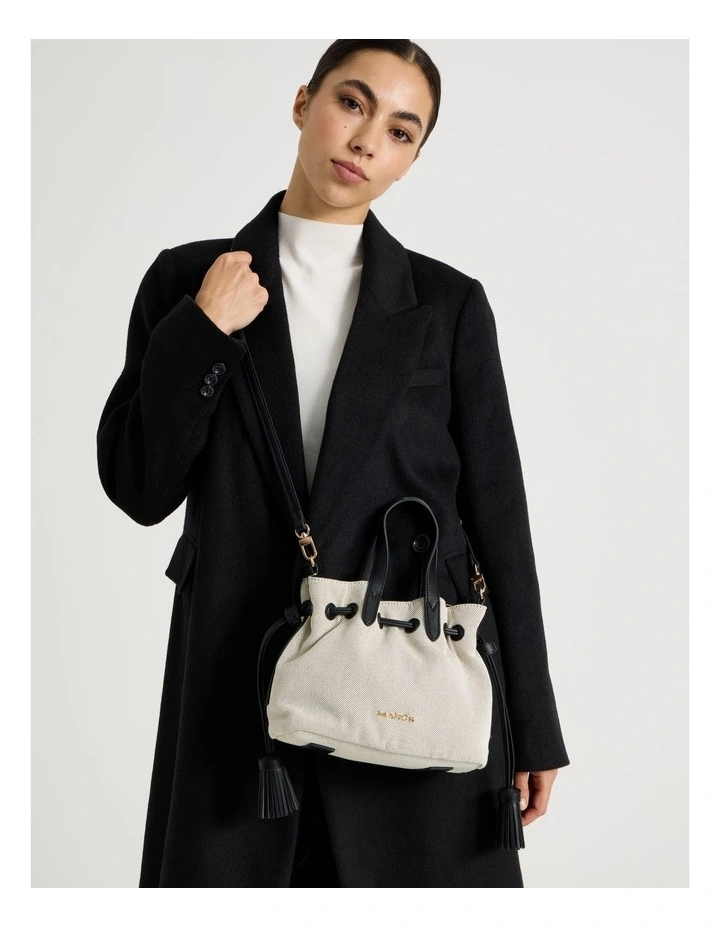 Puglia Crossbody Bag in Black & White image 2