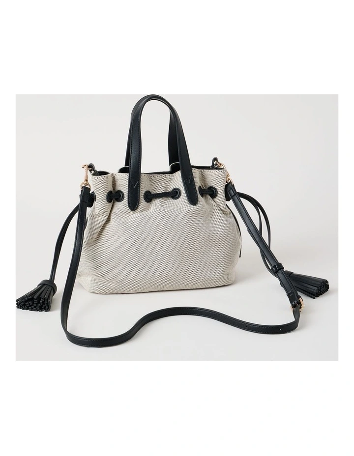Puglia Crossbody Bag in Black & White image 3