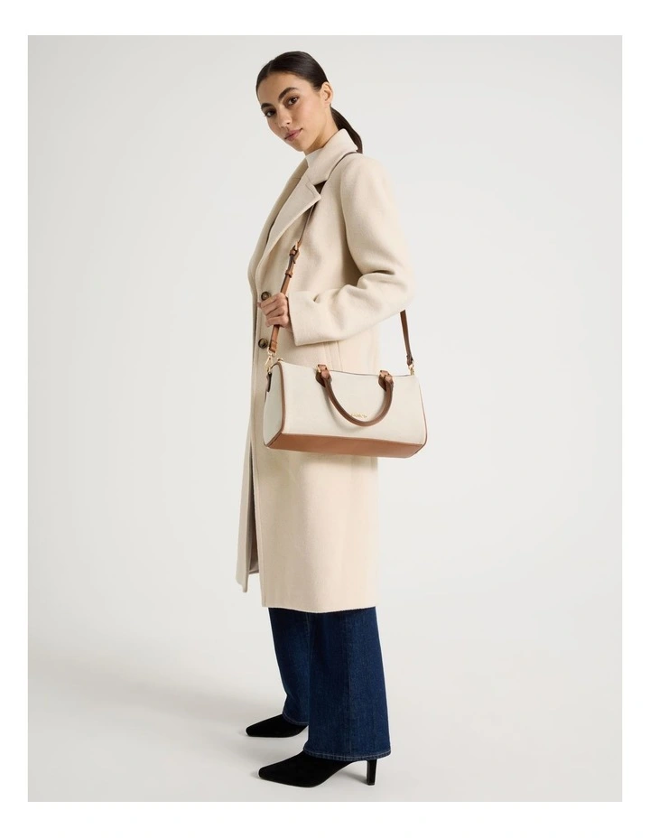 Salzburg Tote Bag in Natural & Tan image 2