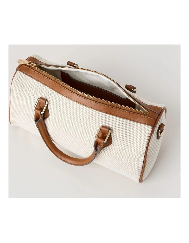 Salzburg Tote Bag in Natural & Tan image 4