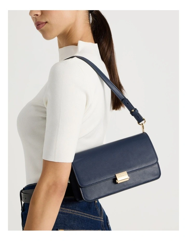 Lyon Shoulder Bag in Navy image 4