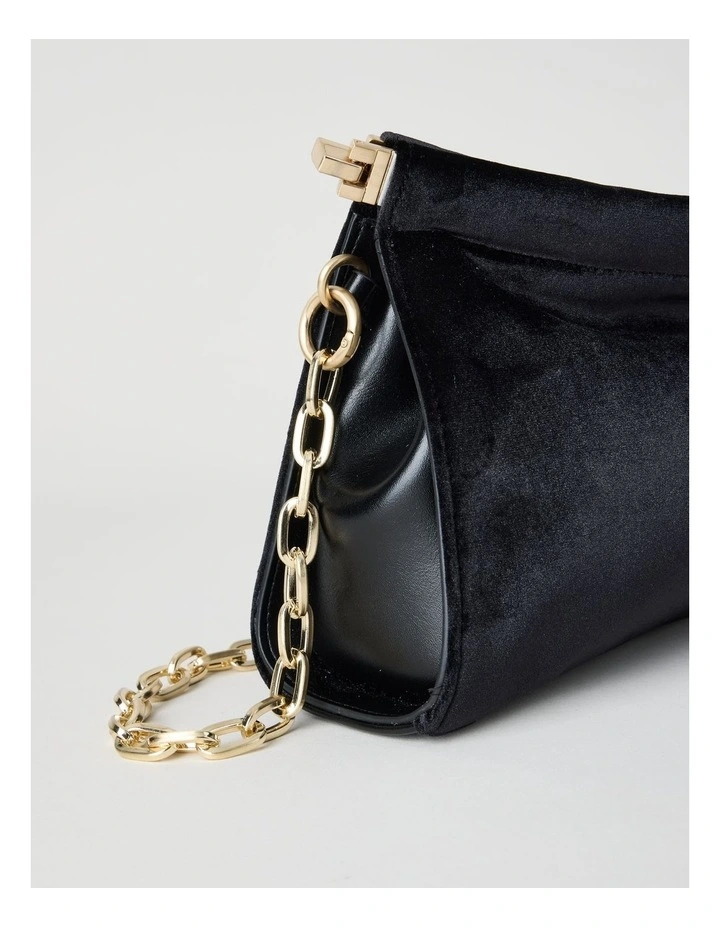 Brielle Shoulder Bag in Black image 2