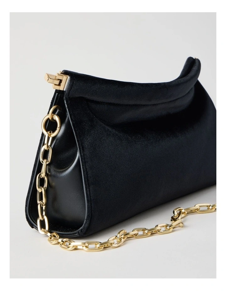 Brielle Shoulder Bag in Black image 2