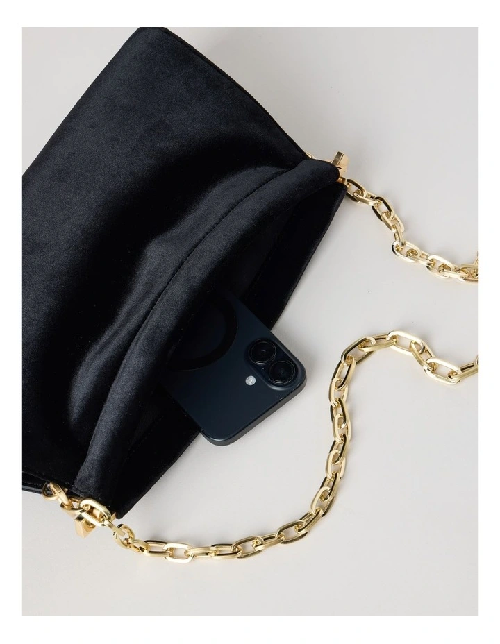 Brielle Shoulder Bag in Black image 5