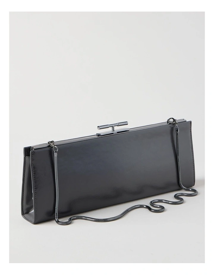 Becky Clutch Bag in Gunmetal image 2