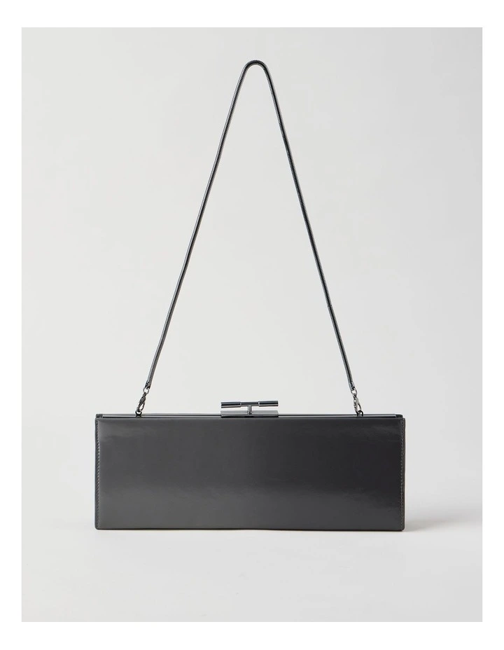 Becky Clutch Bag in Gunmetal image 4