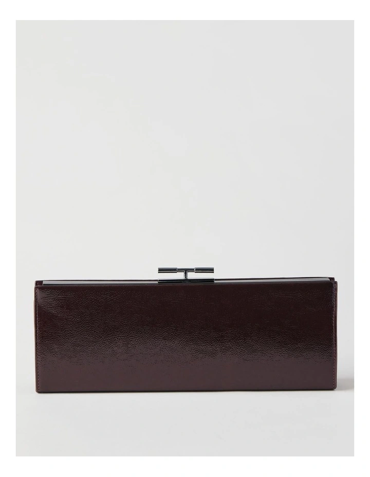 Becky Clutch Bag in Fig image 1