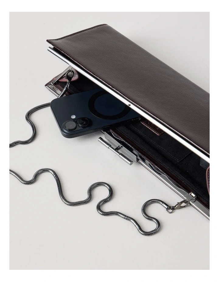 Becky Clutch Bag in Fig image 5