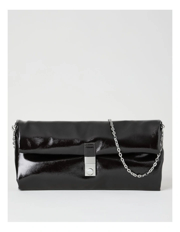 Blossom Clutch Bag in Black image 1