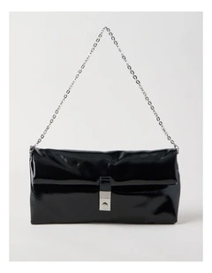 Blossom Clutch Bag in Black