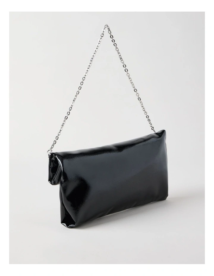 Blossom Clutch Bag in Black image 2