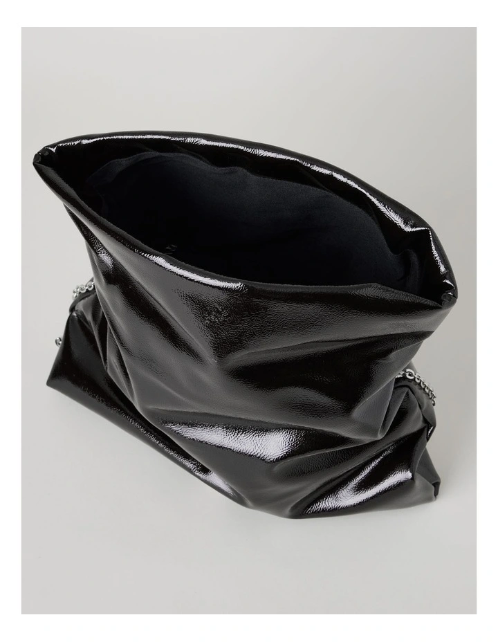 Blossom Clutch Bag in Black image 7