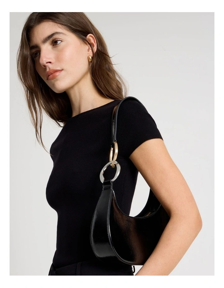 Bailey Shoulder Bag in Black image 2