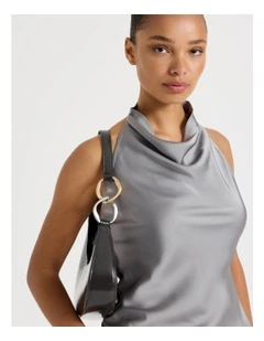 Bailey Shoulder Bag in Gunmetal