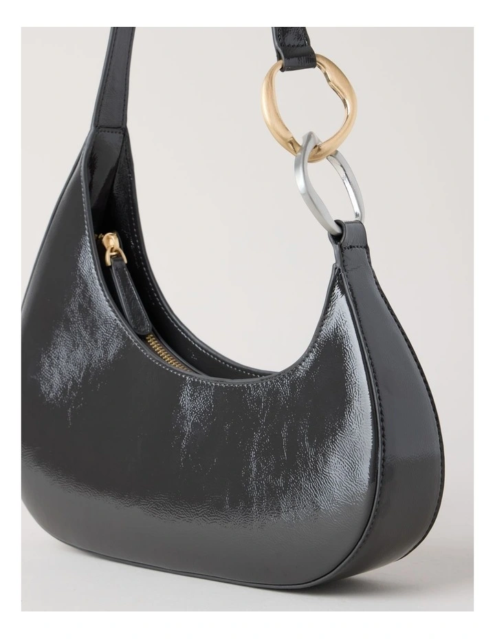 Bailey Shoulder Bag in Gunmetal image 3
