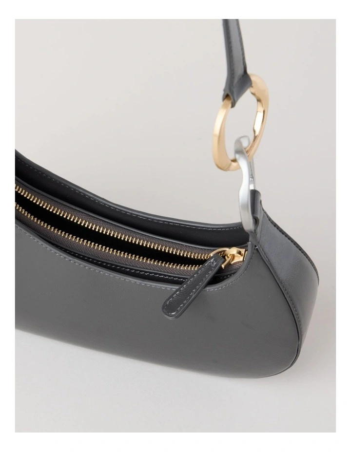 Bailey Shoulder Bag in Gunmetal image 7