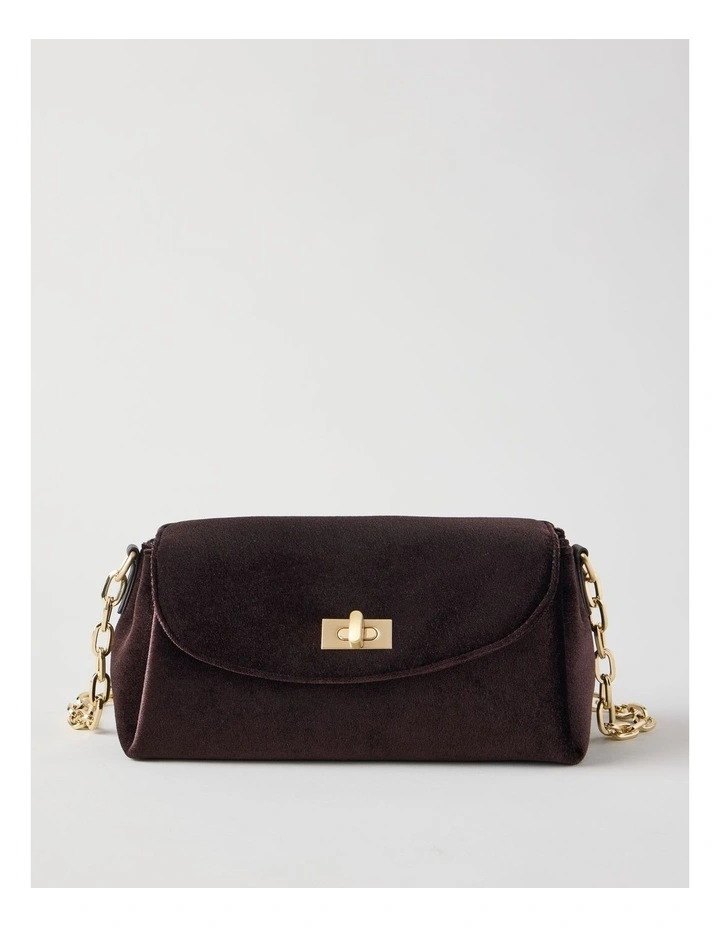 Bella Shoulder Bag in Chocolate image 1