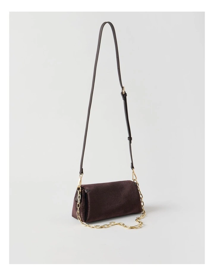 Bella Shoulder Bag in Chocolate image 3