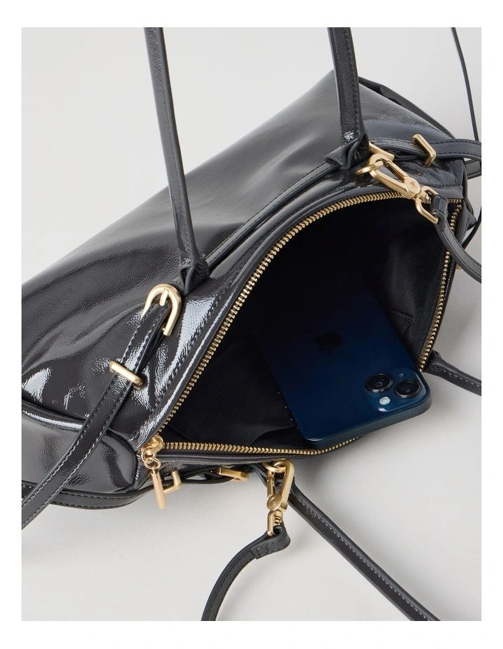 Brianna Shoulder Bag in Gunmetal image 6