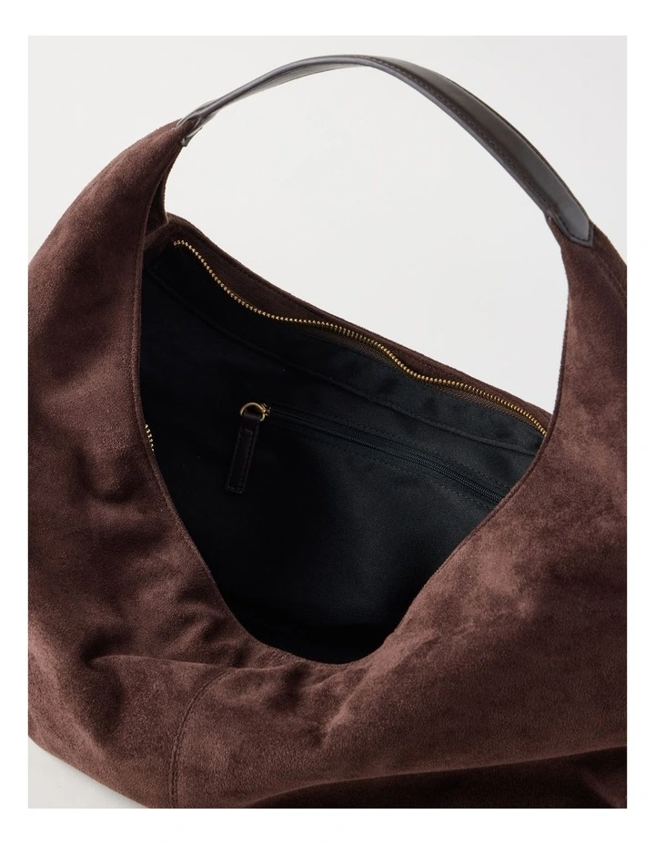 Britney Shoulder Bag in Chocolate image 6