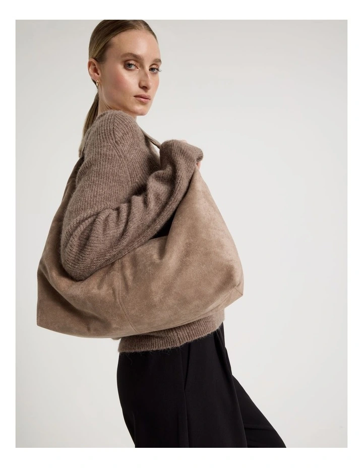 Britney Shoulder Bag in Mocha image 2