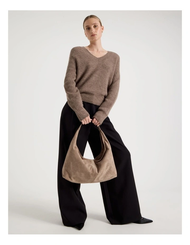 Britney Shoulder Bag in Mocha image 4