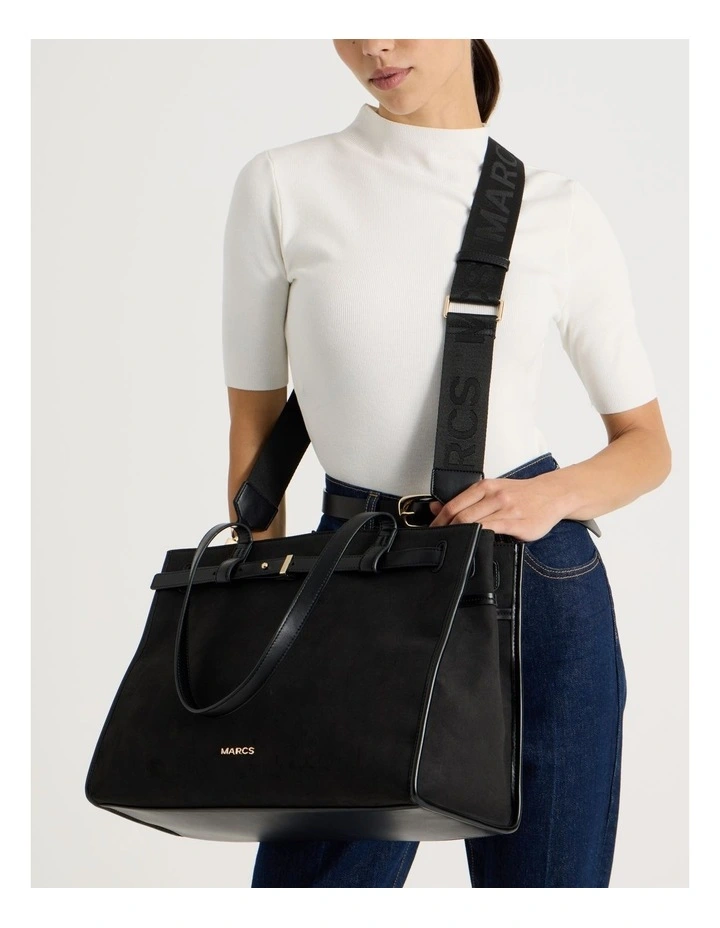 Havana Tote Bag in Black image 4