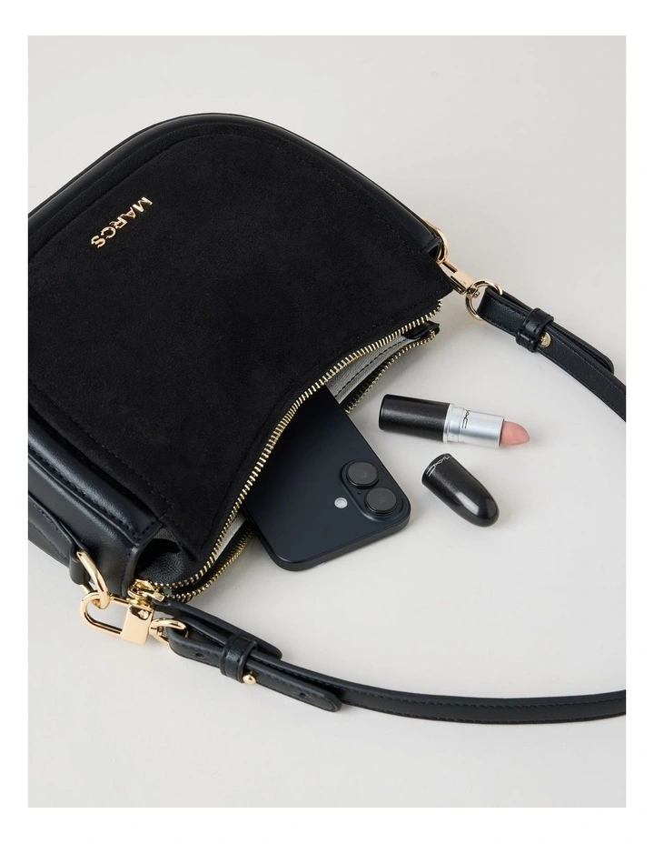 Havana Shoulder Bag in Black image 7