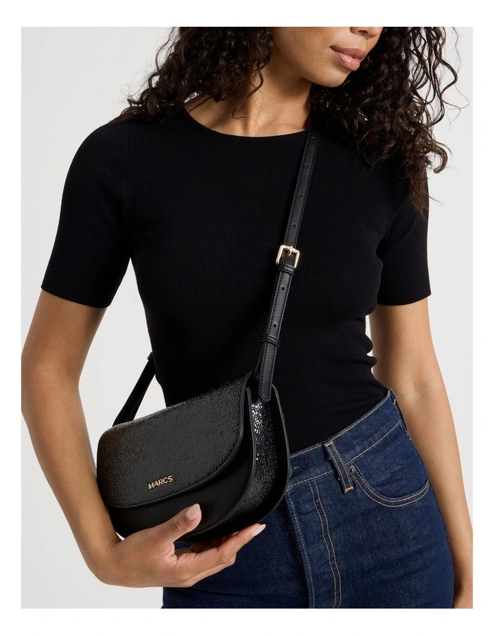 Palma Shoulder Bag in Black image 2