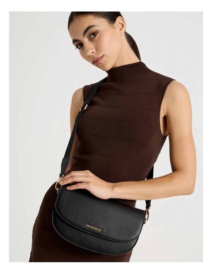 Palma Shoulder Bag in Black image 4