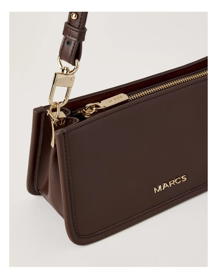 Lucerne Shoulder Bag in Chocolate image 3