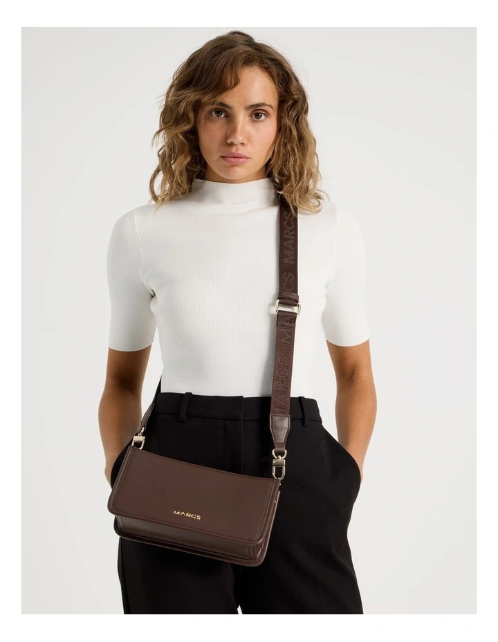 Lucerne Shoulder Bag in Chocolate image 4