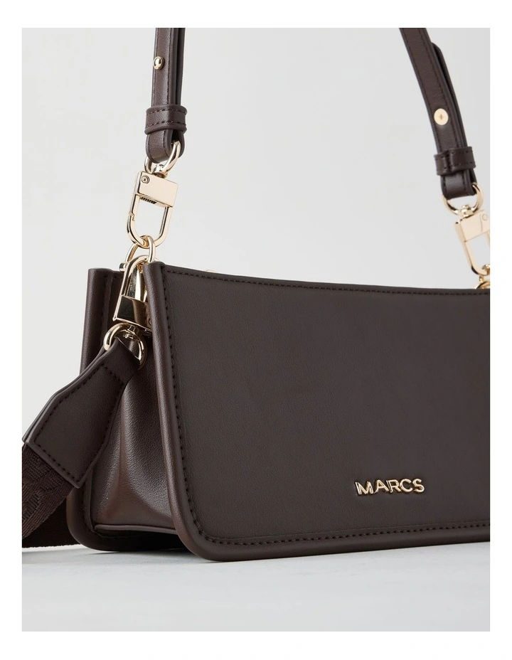 Lucerne Shoulder Bag in Chocolate image 4