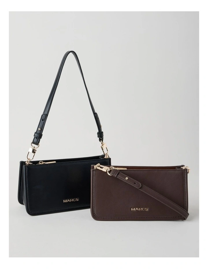 Lucerne Shoulder Bag in Chocolate image 6