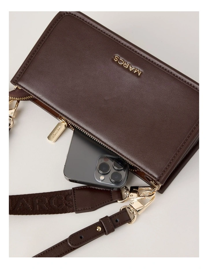 Lucerne Shoulder Bag in Chocolate image 7