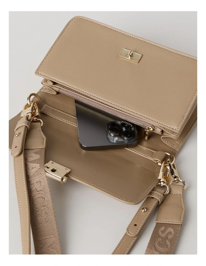 Lyon Shoulder Bag in Taupe image 2