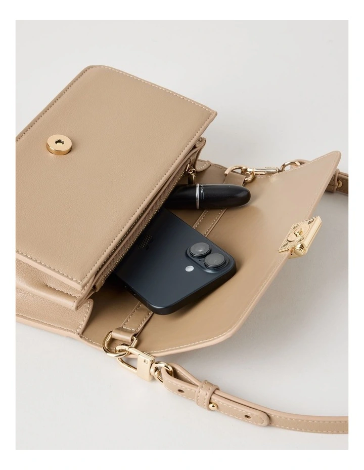 Lyon Shoulder Bag in Taupe image 7