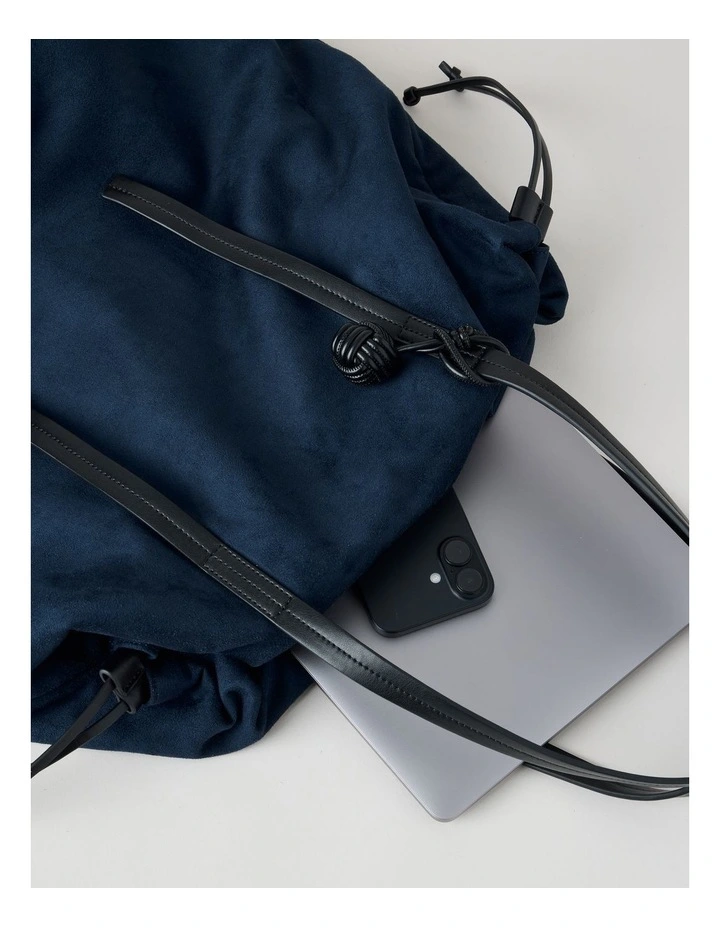 Paros Tote Bag in Navy Combo image 6