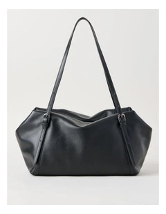 Billy Leather Tote Bag in Black