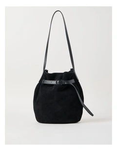 Brooklyn Leather Shoulder Bag in Black