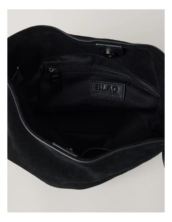 Brooklyn Leather Shoulder Bag in Black image 6