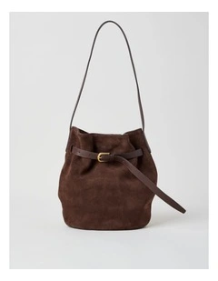Brooklyn Leather Shoulder Bag in Chocolate